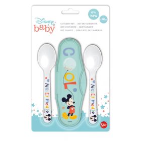 Disney Mickey Hello World baba utazó evőeszköz készlet