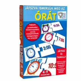 Játszva ismerjük meg az órát- oktató, logikai játék