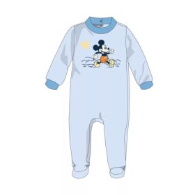   Disney Mickey egér baba plüss rugdalózó - világoskék - 0-1 hónapos babának