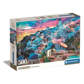 Puzzle 500 darabos Panoráma Görögország - Clementoni