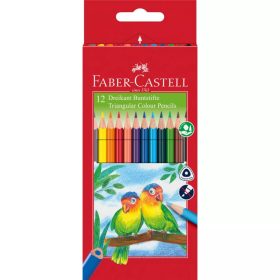   Faber Castell Színes Ceruza Készlet 12 Darabos Papagáj Mintás