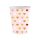  Pink papír pohár 6 db-os 250 ml