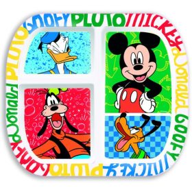 Műanyag  Mickey Osztott Tányér 