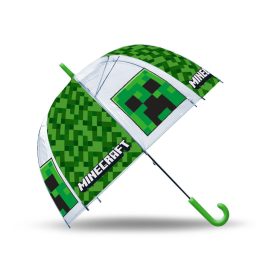   Minecraft Creeper gyerek átlátszó félautomata esernyő Ø70 cm