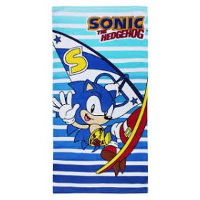 Sonic a sündisznó fürdőlepedő, strand törölköző
