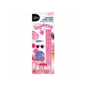 Illatos írószer, suli szett, 6 db-os, málnás