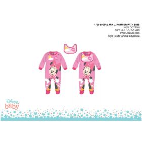 Disney Minnie egér baba rugdalózó előkével